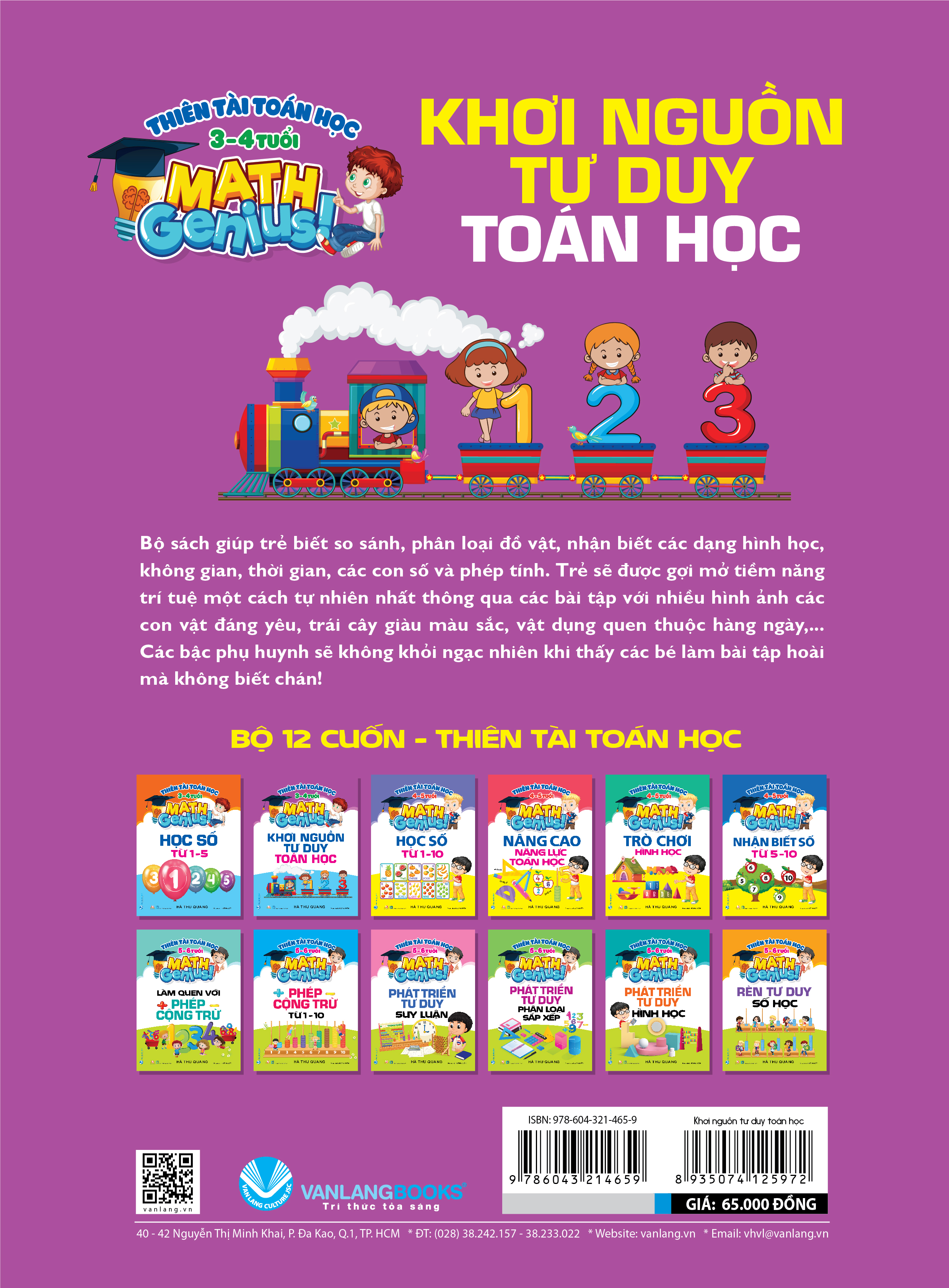 Thiên Tài Toán Học (3 - 4 Tuổi ) - Khơi Nguồn Tư Duy Toán Học