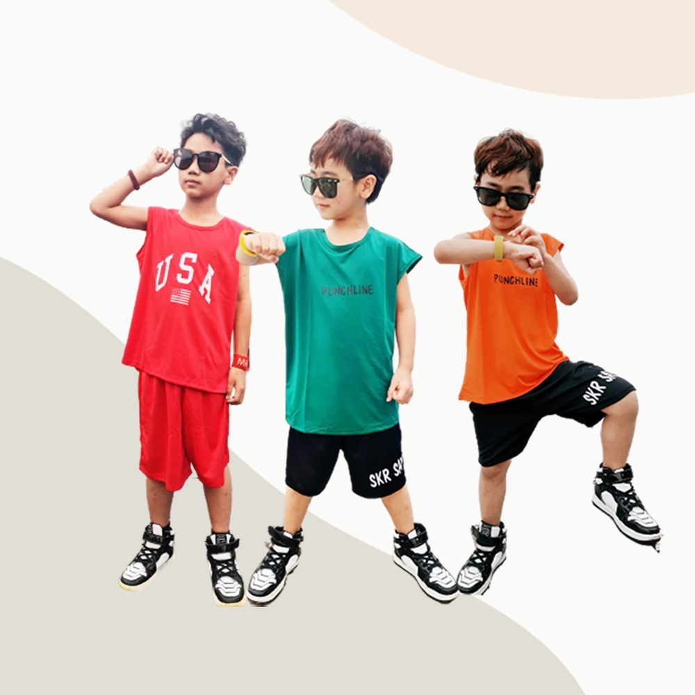 GIẢM SỐC Chỉ 65K/Bộ Khi Mua COMBO 3 Bộ Thể Thao Trẻ Em Cho Bé Trai 5 Tuổi Chất Thông Hơi Co Giãn 4 Chiều Thoáng Mát