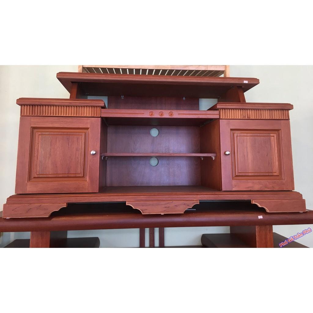 Kệ tivi gỗ căm xe 1m4