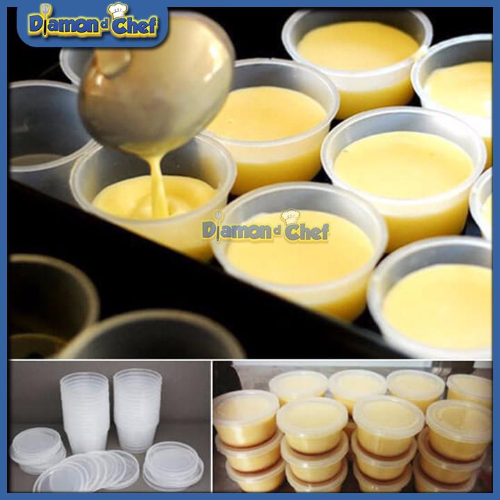 50 Cốc hình tròn Làm Bánh Flan / Caramen loại đẹp
