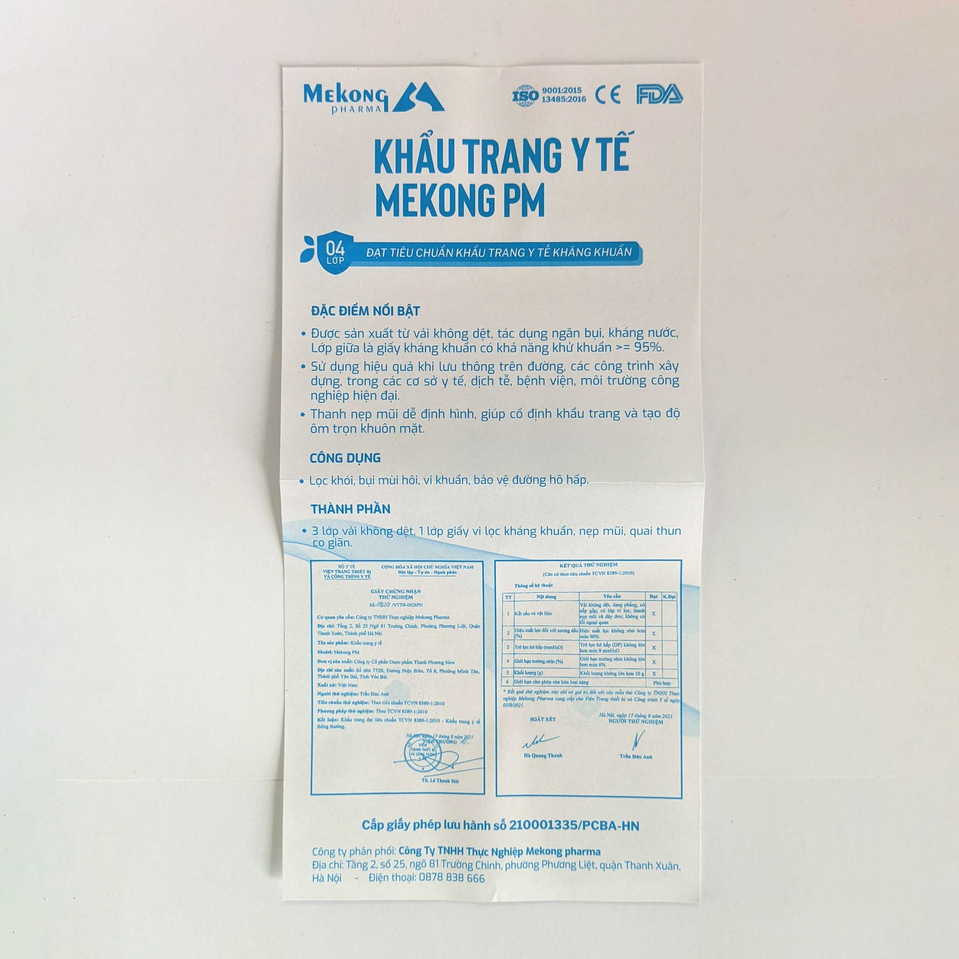 5 Hộp Khẩu Trang Mekong Cao Cấp 4 Lớp Kháng Khuẩn