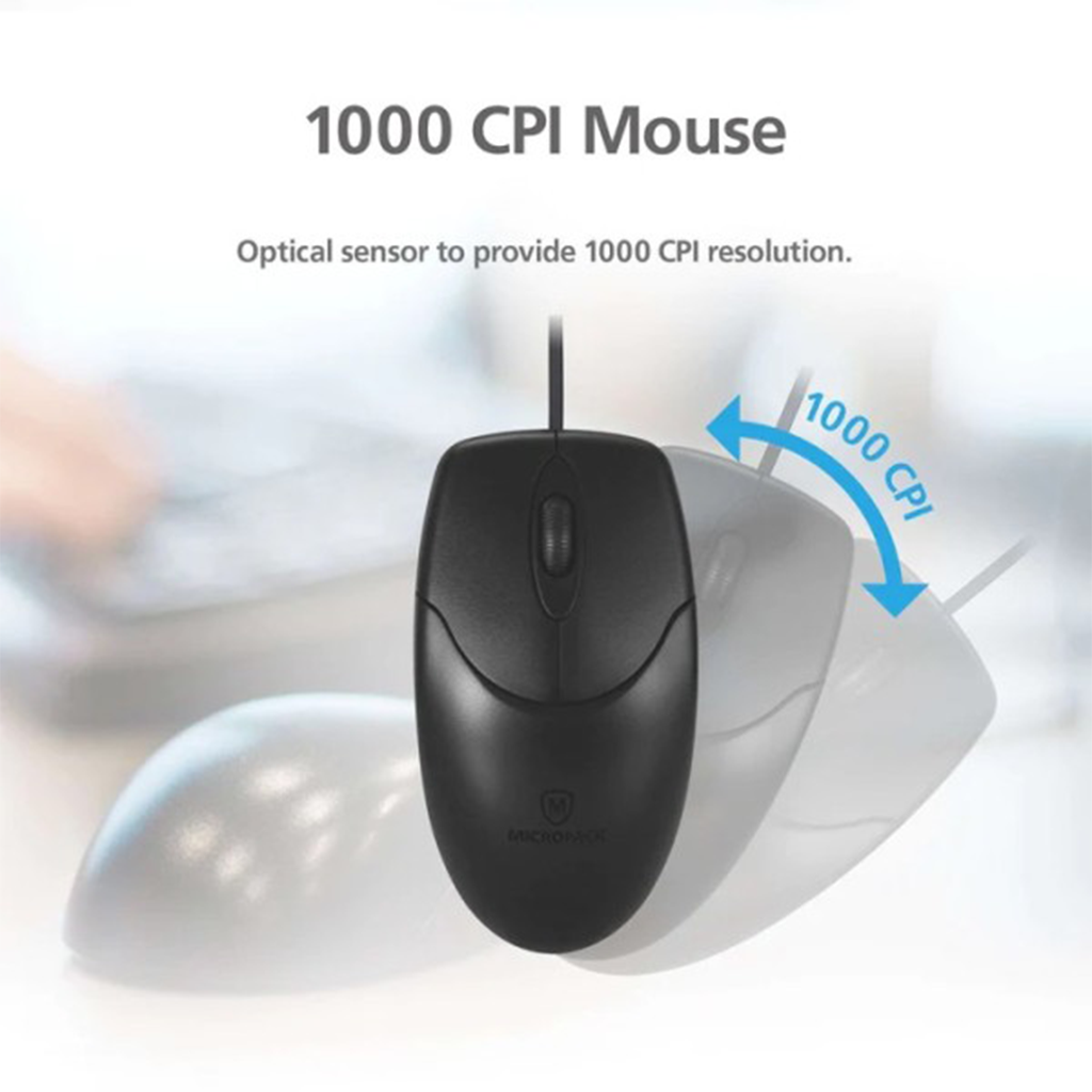 Bộ bàn phím chuột có dây MicroPack COMBO LITE KM-2003 - Hàng Chính Hãng
