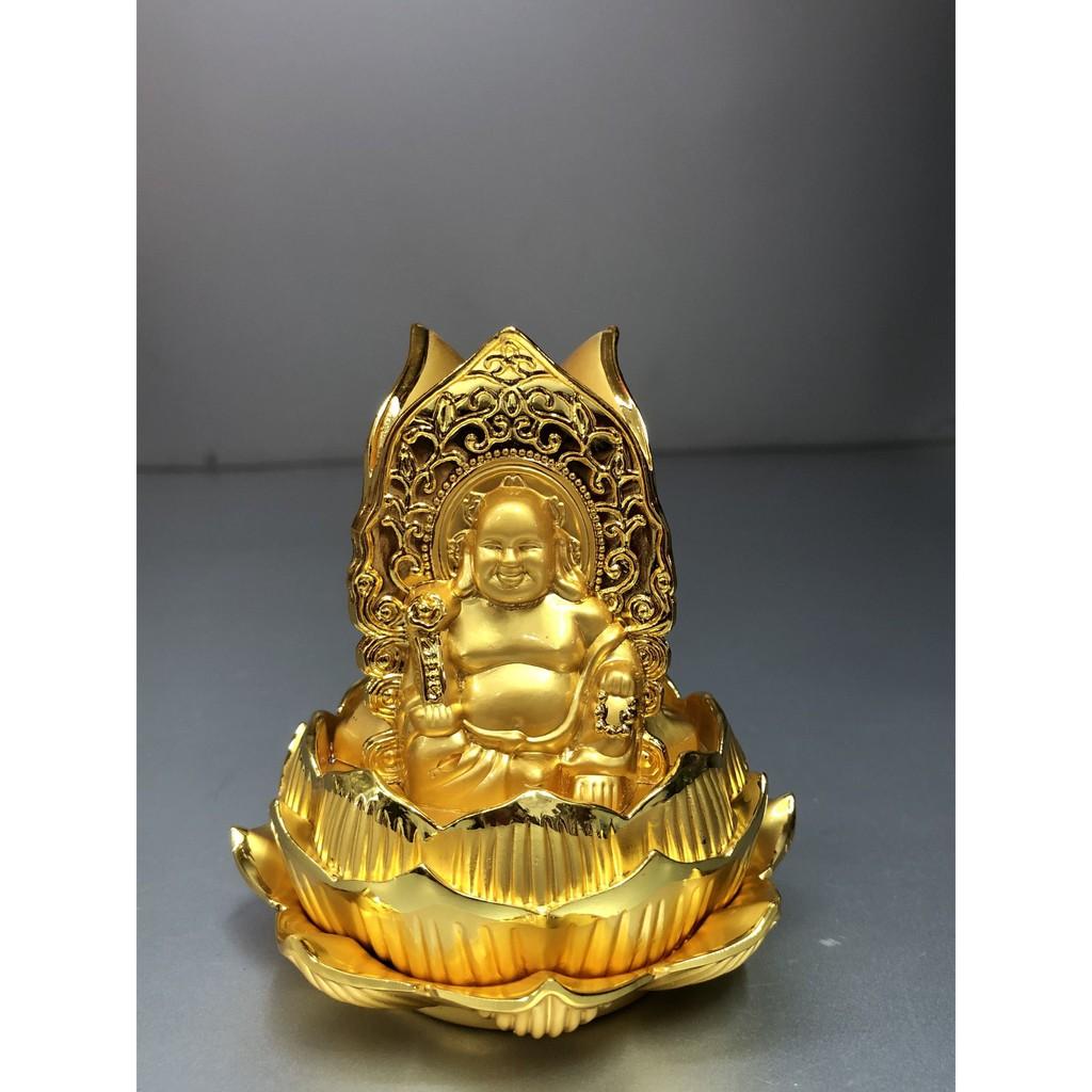 TƯỢNG ĐỂ Ô TÔ CÓ 3 TƯỢNG PHẬT NGỒI ĐẾ SEN VÀNG TM121361