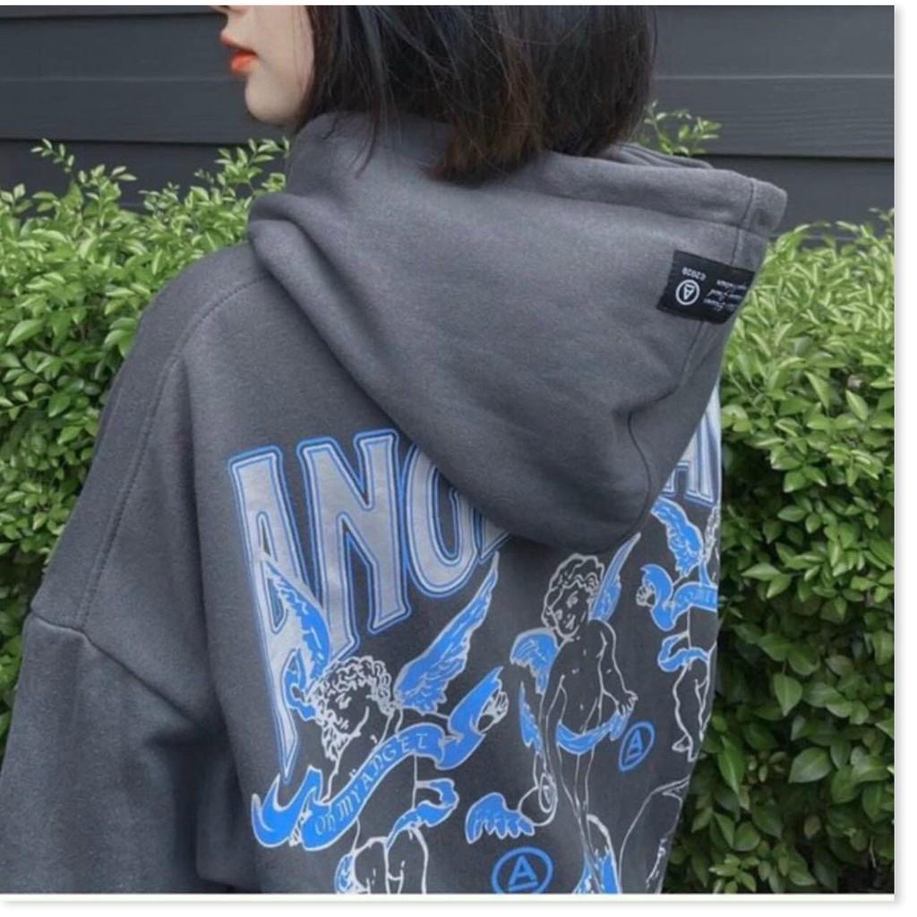ÁO HOODIE NAM NỮ FORM RỘNG ANGLE - LAND NỈ NGOẠI 2 LỚP TP B.BY
