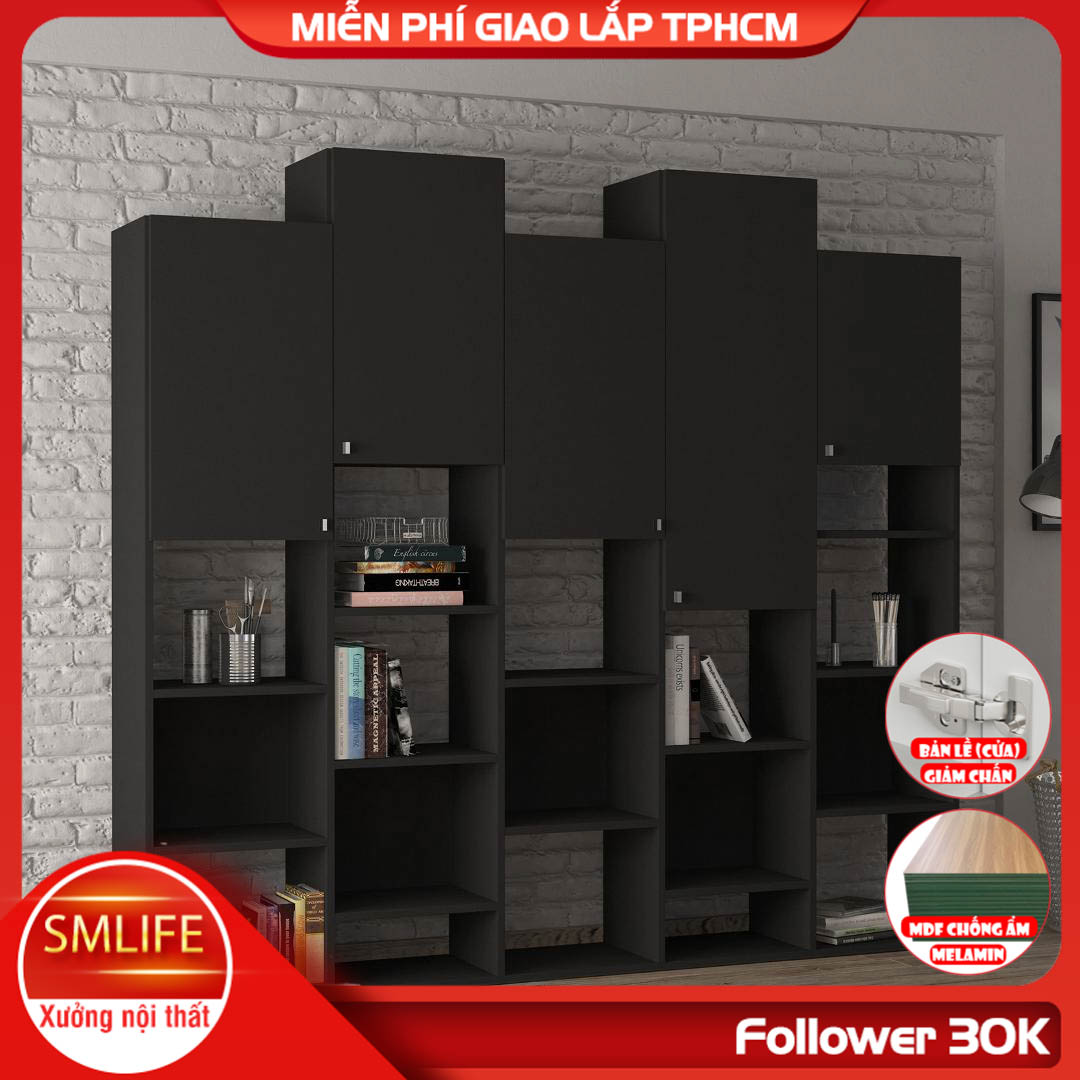 Tủ để sách gia đình kiểu dáng nhỏ gọn SMLIFE Bromhit