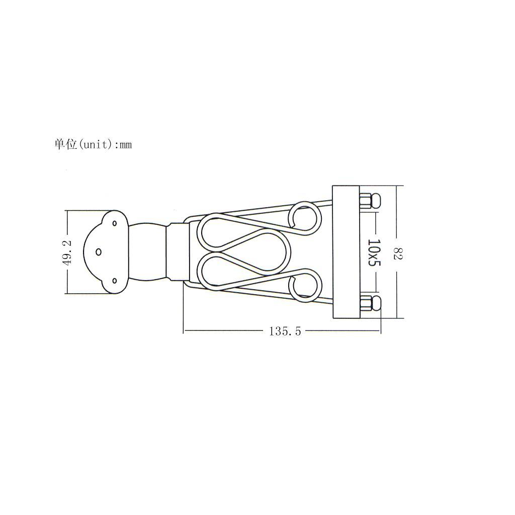 6 String Guitar Trapeze Tailpiece Bridge with Roller Saddle Bridge, Lock Posts and Wrench for Jazz Archtop Guitar