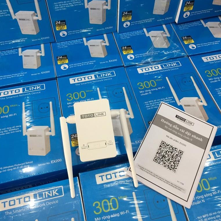 Bộ kích sóng wifi TOTO LINK EX200 - Hàng chính hãng