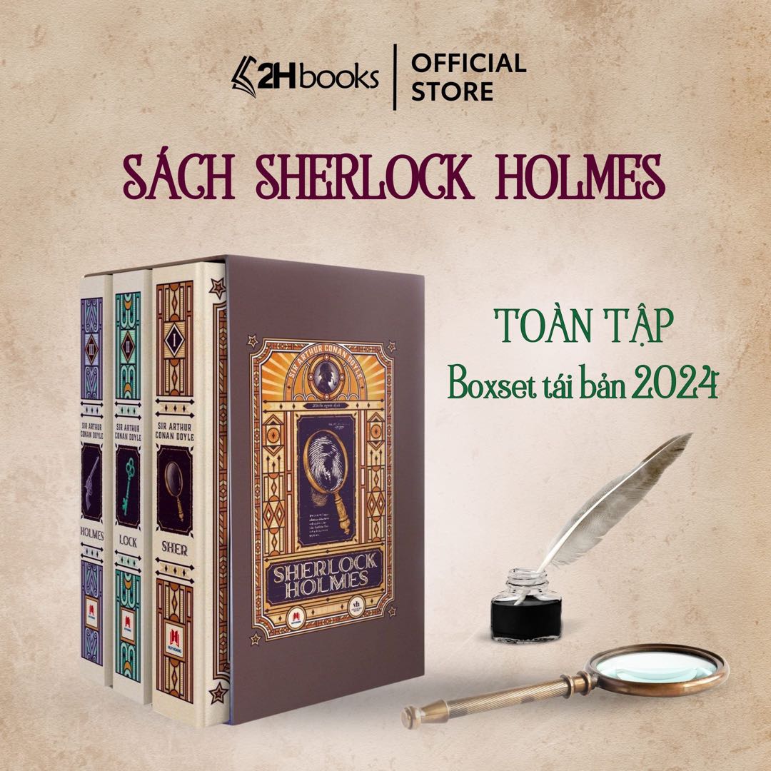 Sherlock Holmes Toàn Tập, Boxset Trọn Bộ 3 Tập - Tiểu Thuyết Trinh Thám (Tái Bản 2024) - 2HBooks