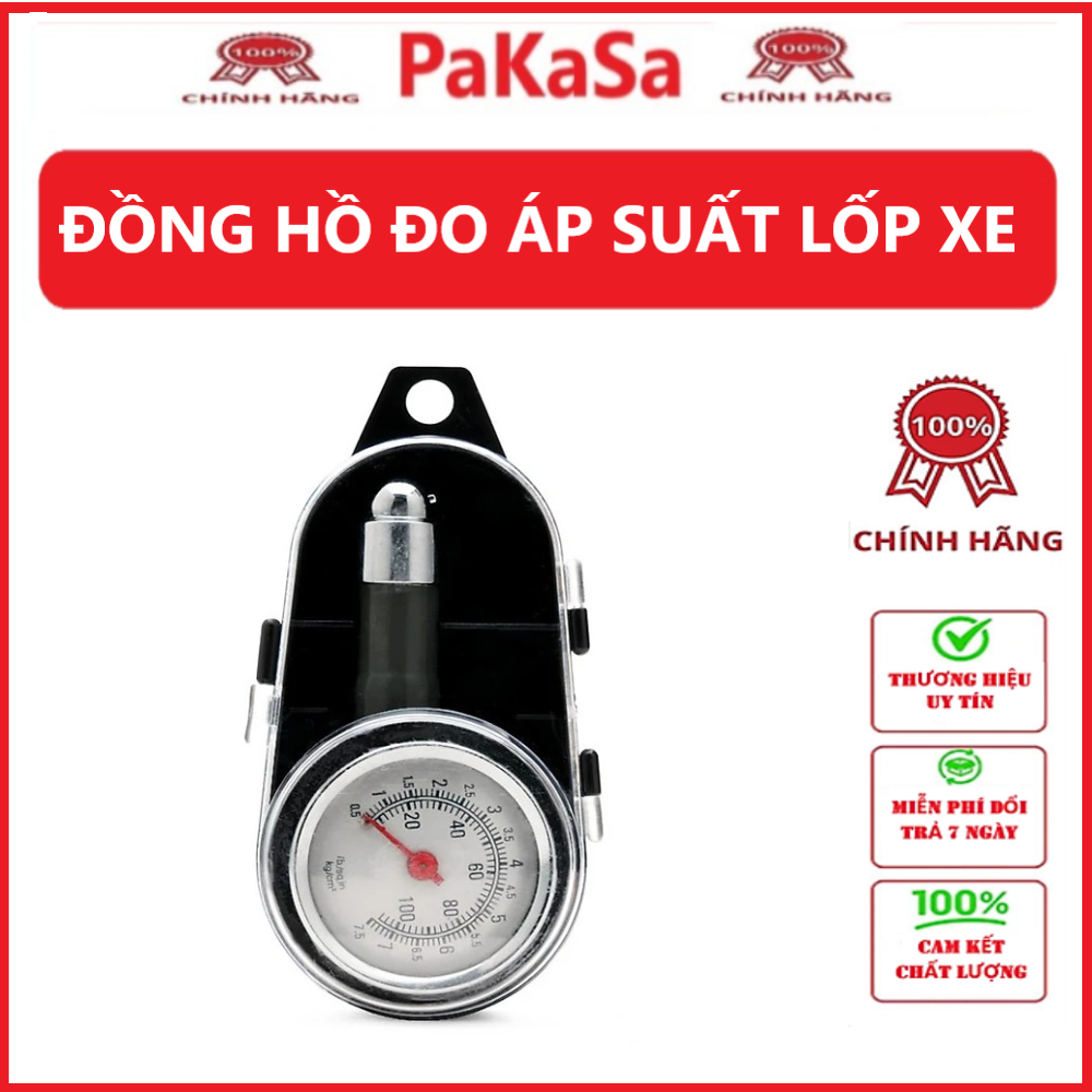 Đồng hồ đo áp suất lốp xe máy , ô tô - Hàng chính hãng