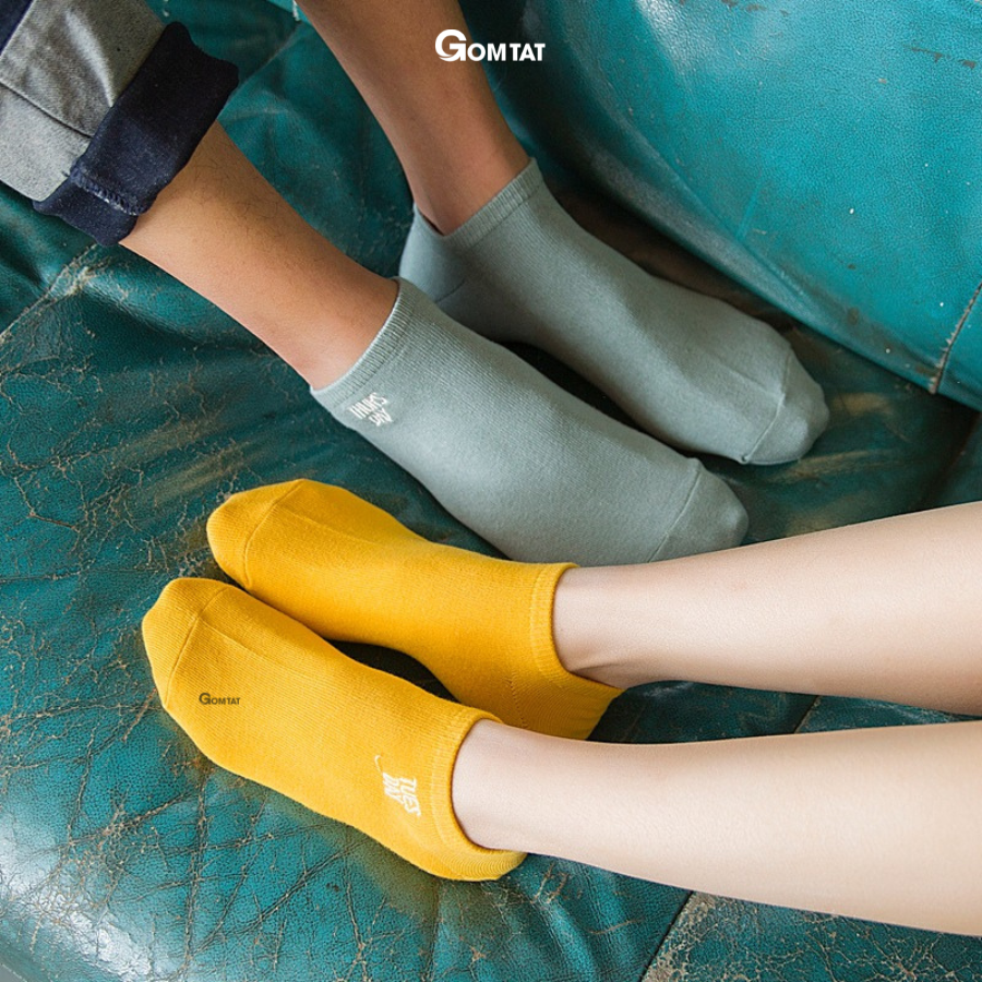 Set 7 đôi tất nữ cổ ngắn chất liệu cotton cao cấp, vớ nữ cổ thấp 7 đôi sử dụng 7 ngày mẫu thời trang 02 - VOTUANU02