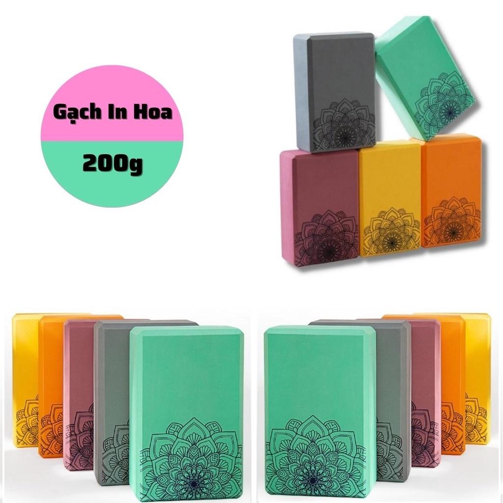 Gạch tập yoga 200g cục gạch block yoga in Hoa Mandala dùng trên thảm tập yoga tạo hiệu quả cao tại nhà và phòng tập