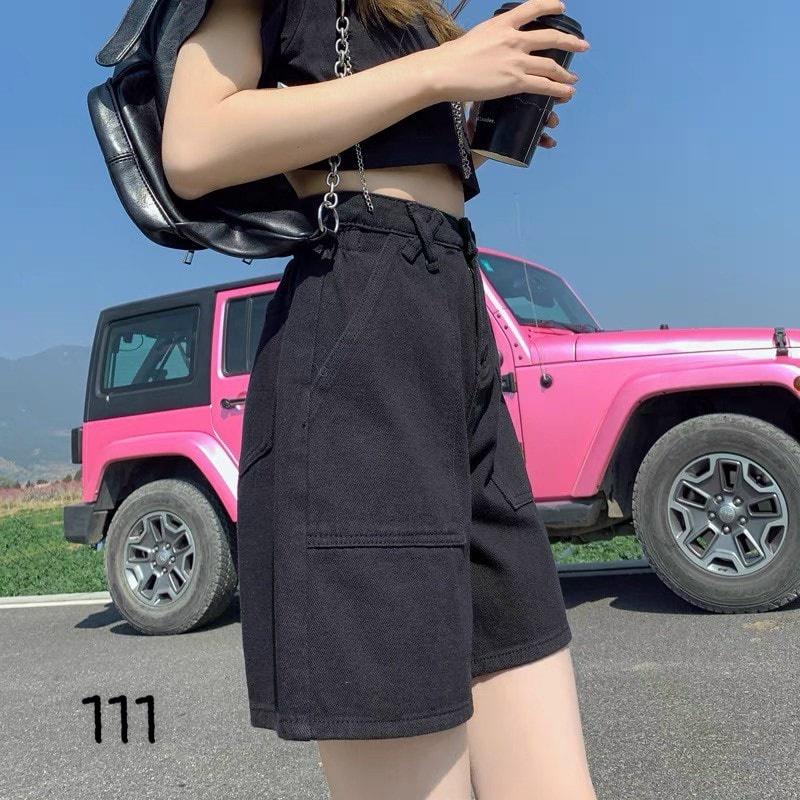 Quần Short Kaki Nữ Lưng Cao Dáng Suông Ulzzang (KKDC)