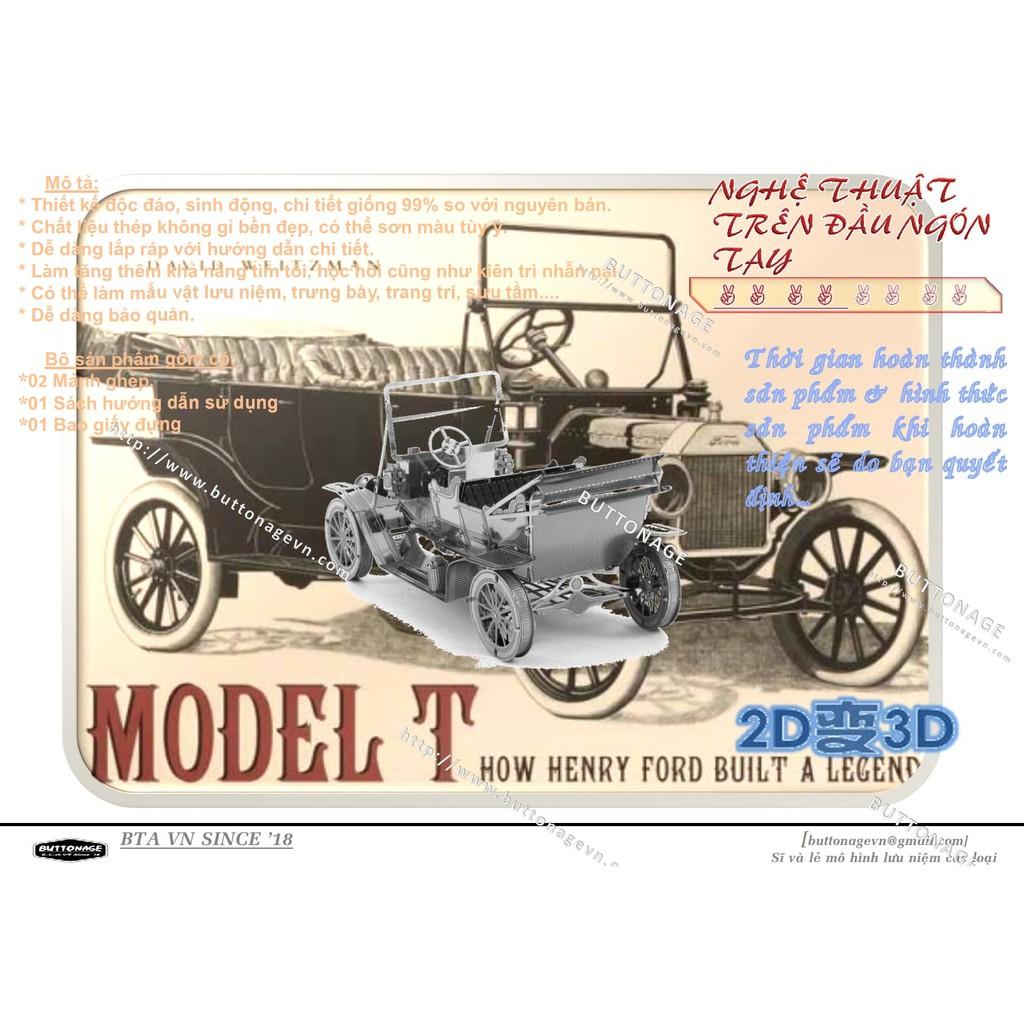 Mô Hình Lắp Ráp 3d Xe Ford Model T 1908