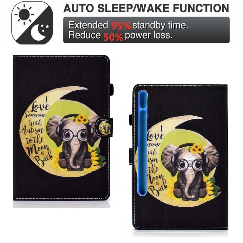 Bao da máy tính bảng chủ đề hoạt hình cho Samsung Galaxy Tab S7 2020 SM-T870 T875 T876 11 inch