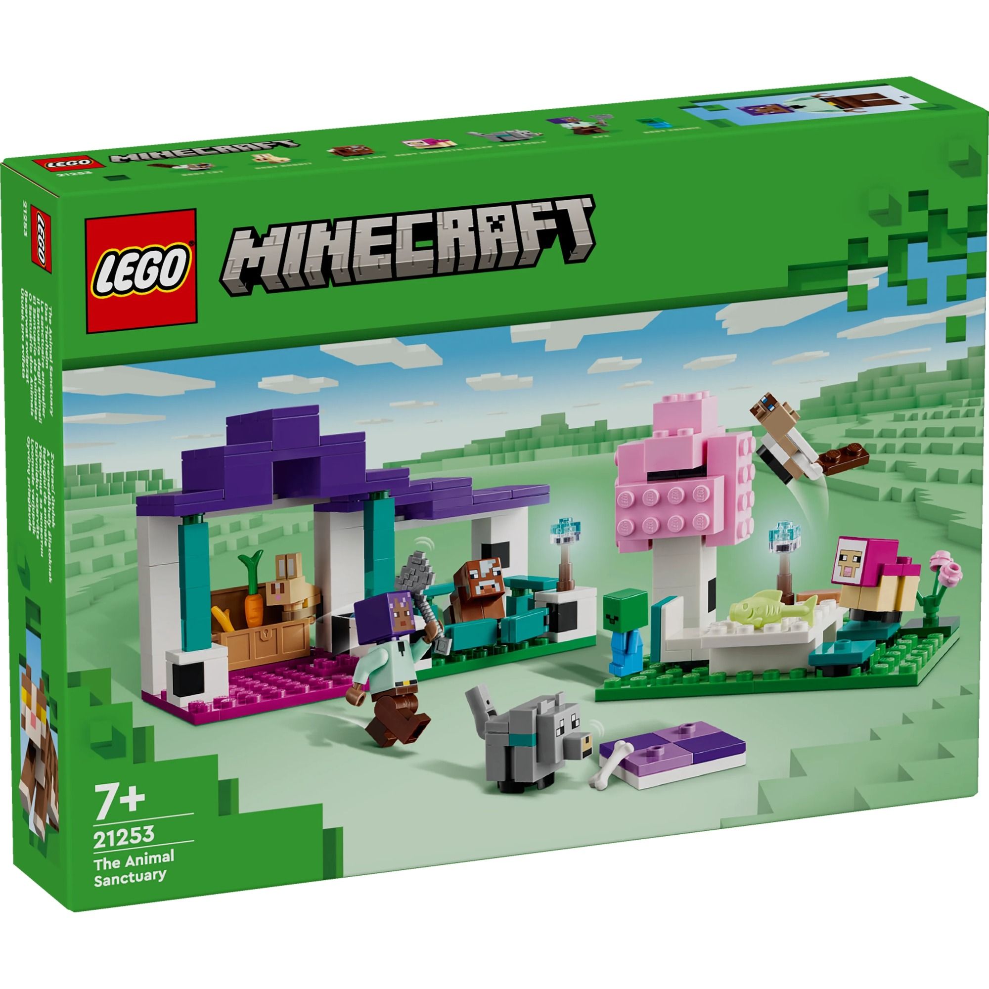 LEGO MINECRAFT 21253 Đồ chơi lắp ráp Mô hình khu bảo tồn động vật hoang dã (206 chi tiết)