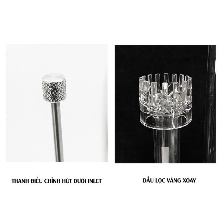 Bộ IN-OUT INOX WEEK F12 | F16 Có Lọc Váng Xoay - In Out Dùng Cho Lọc Thùng Ngoài Bể Cá Cảnh Thuỷ Sinh