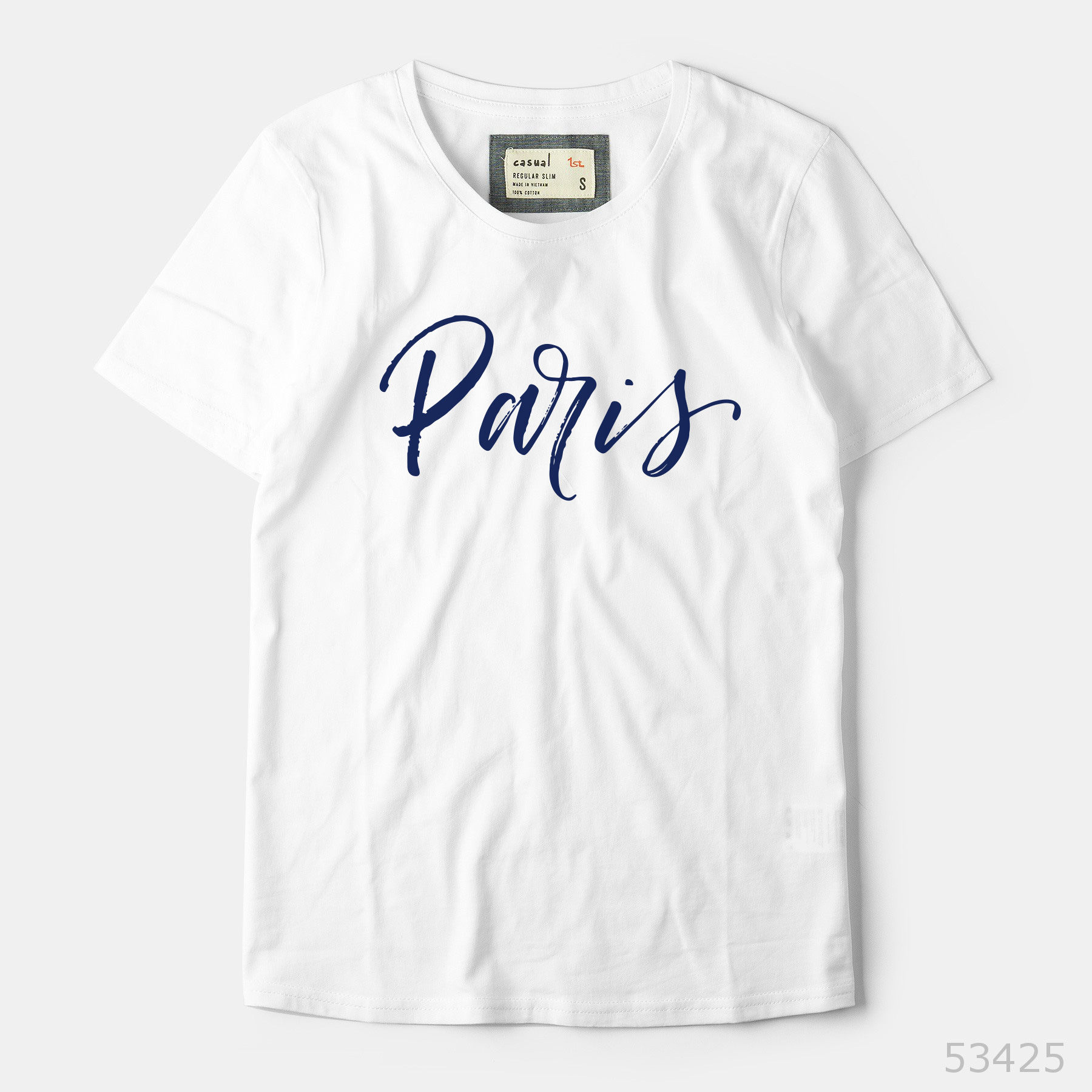 Áo thun nữ phông trơn Casual 1st cổ tròn tay ngắn cộc, vải 100% cotton cao cấp thoáng mát, thấm hút mồ hôi, form áo trẻ trung thích hợp đi làm, đi chơi, dạo phố, du lịch, Made in Vietnam - paris