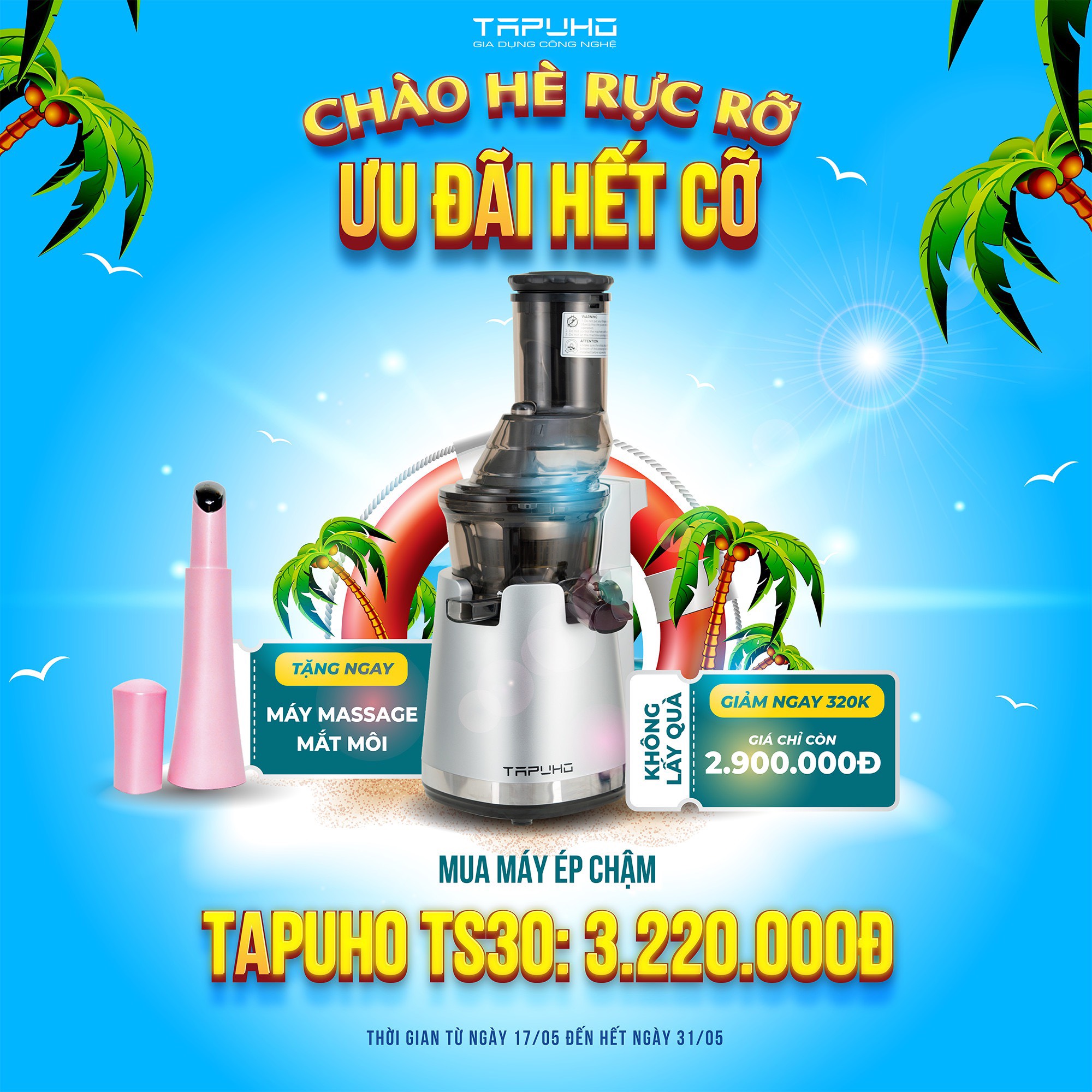 Máy ép chậm Tapuho TS30 - Đức