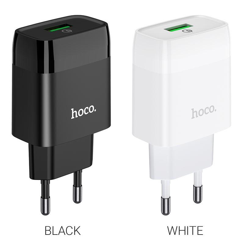 Củ sạc Hoco C72Q 18w sạc nhanh cốc cóc Dành cho điện thoại i-Phone iP Huawei hàng chính hãng