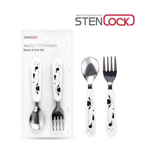 Set muỗng nĩa ăn dặm STENLOCK Hàn Quốc