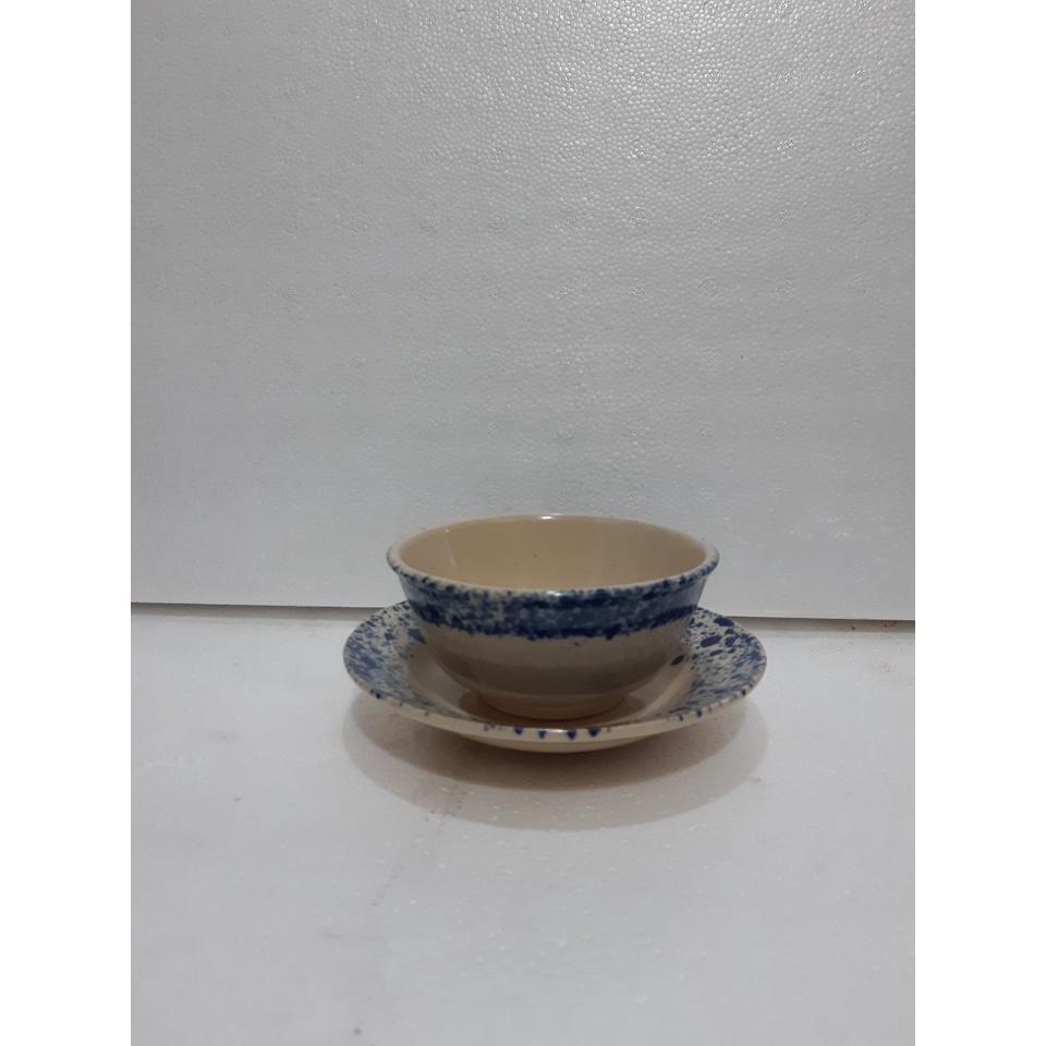 Chén đĩa cao cấp sành chấm tuyết 10 chén