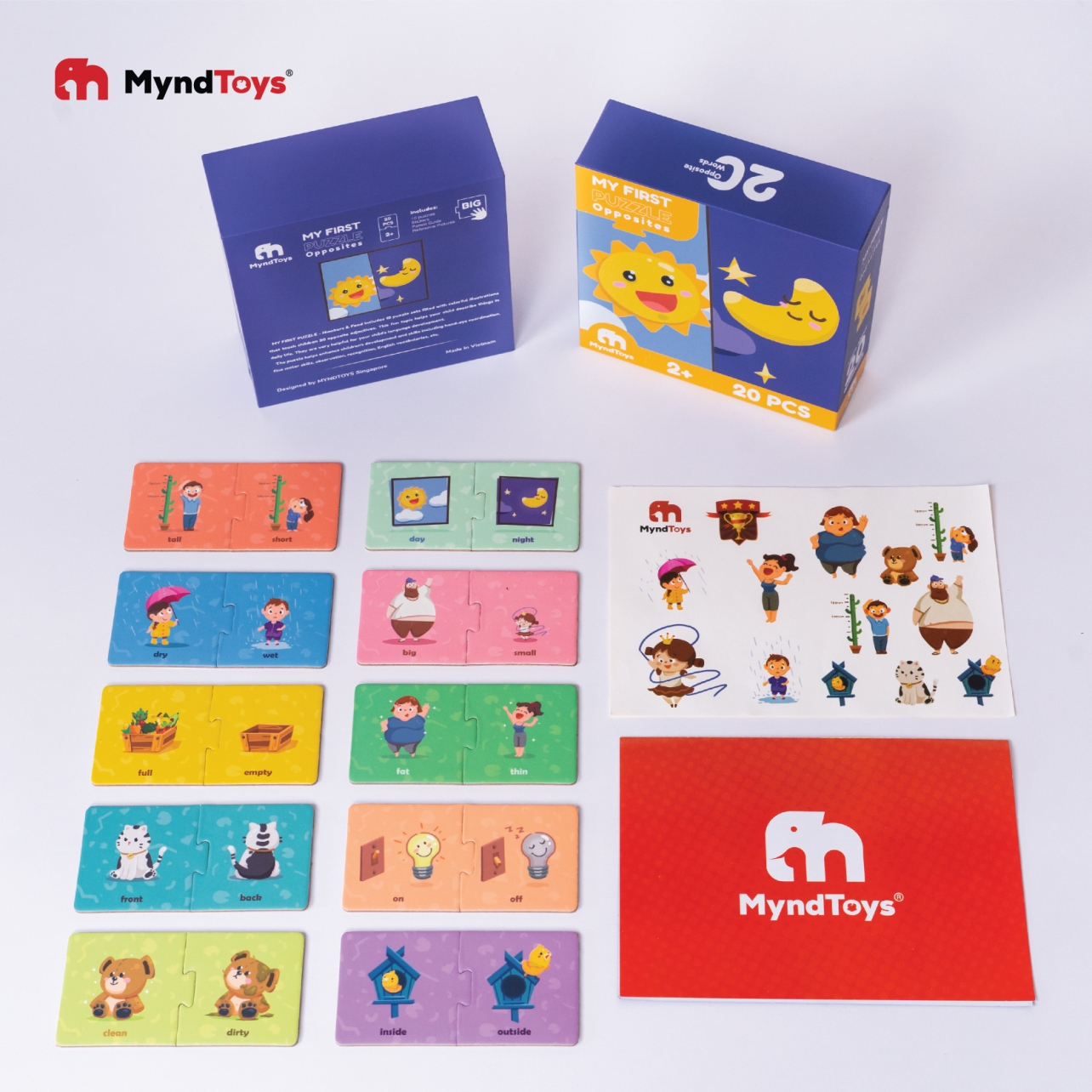 Đồ chơi Giáo dục MyndToys Ghép hình thông minh My First Puzzle – Opposites cho bé từ 2 tuổi