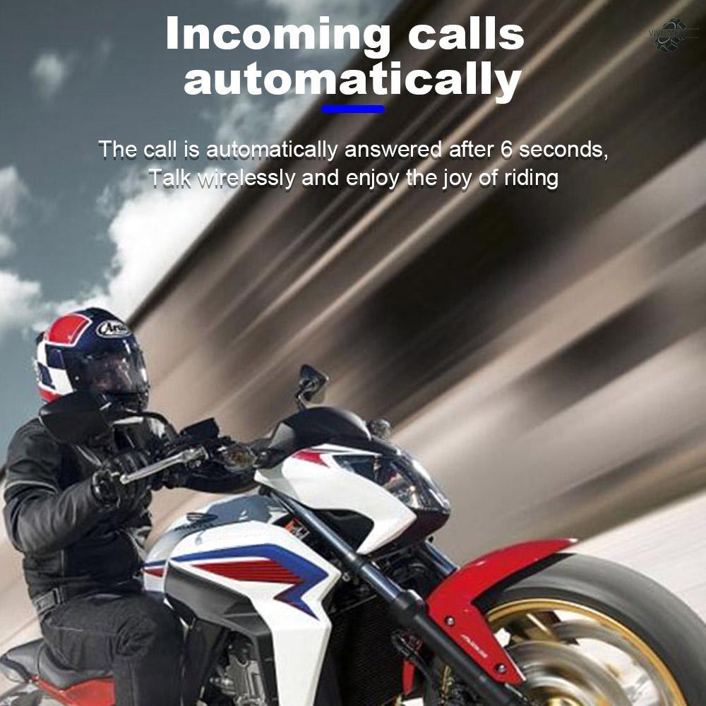 Motorcycle Helmet BT Headset BT 5.0 Wireless Motorcycle Sports Headphoones Supports Automatic Answering High Sound Quality System Helmet Earphones