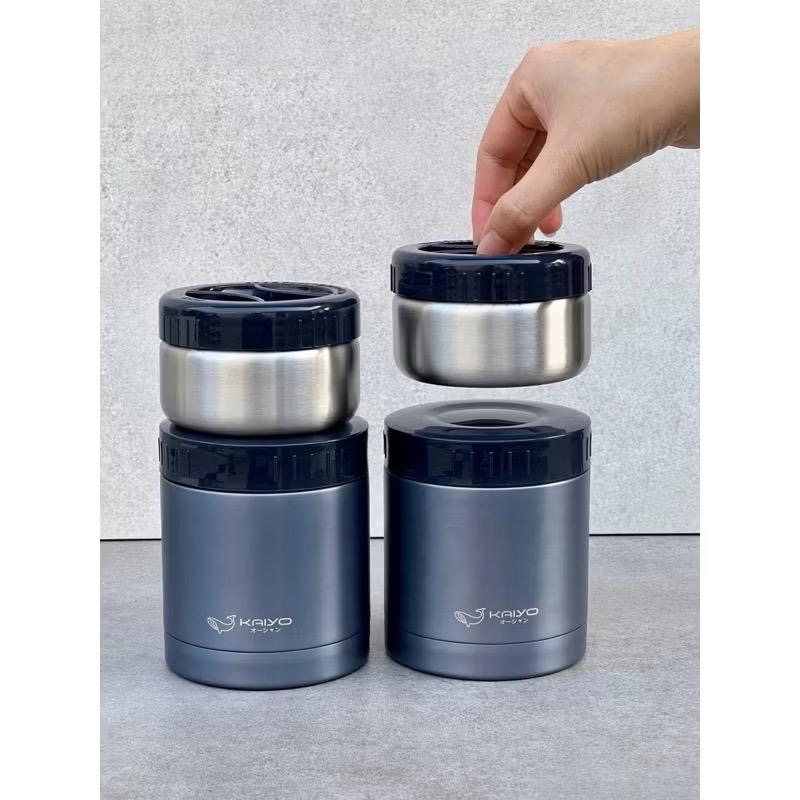 [AnhOtShop] Bộ Hộp Cơm Giữ Nhiệt 5 Món Kaiyo – 4 Hộp Inox 304 Giữ Nhiệt Lâu, Kèm Túi Giữ Nhiệt – Mang Cơm Đi Làm, Văn Phòng &amp; Đi Học