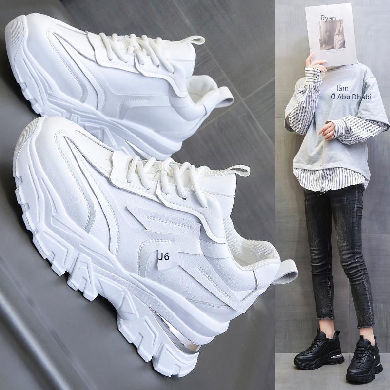 Giày nữ phong cách mới nhất điểm mới nhất giày hợp thời trang giày nhỏ màu trắng chịu mài mòn giày nữ cỡ lớn