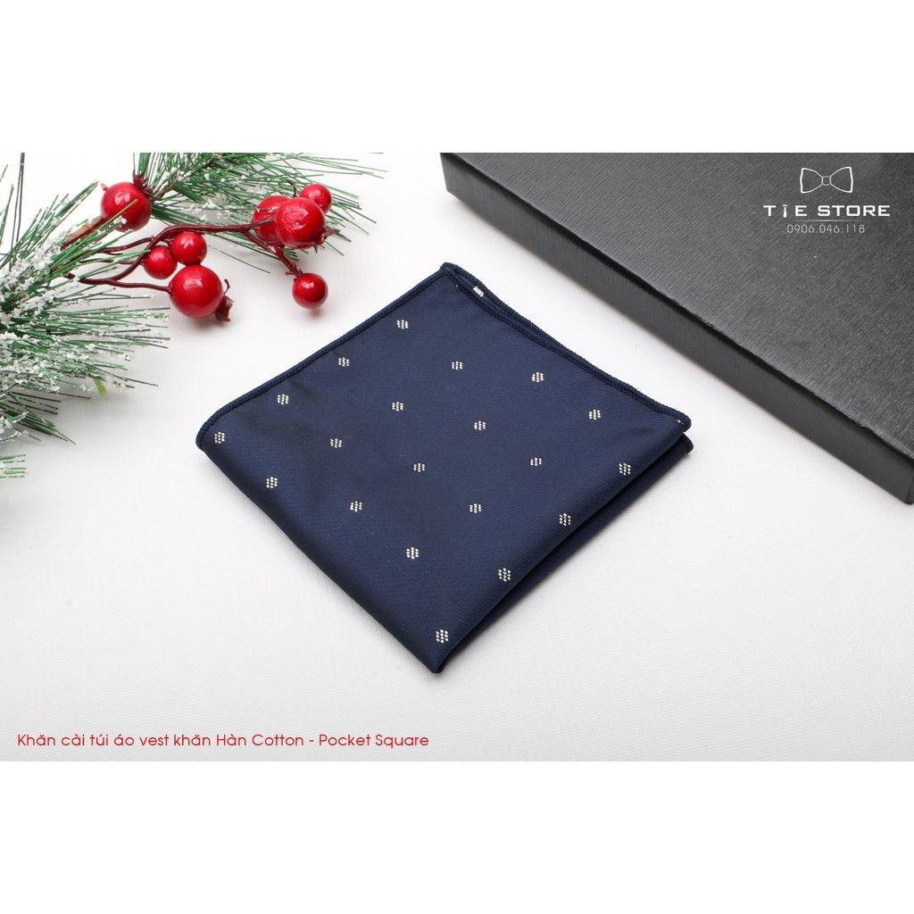 Khăn Cài Túi Áo Vest - Pocket Square, phụ kiện lịch lãm, nhiều mẫu, chấm bi