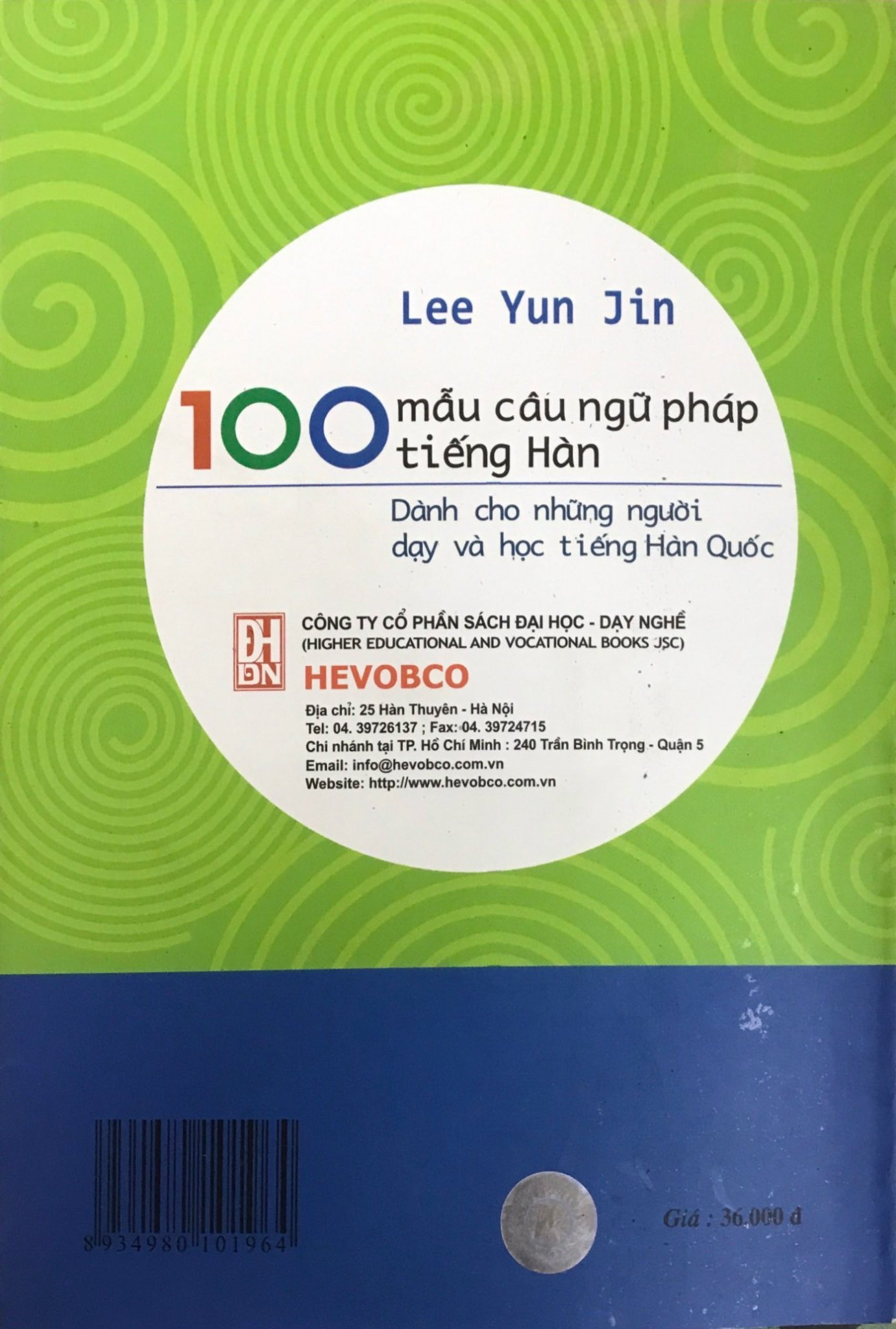 100 mẫu câu ngữ pháp tiếng Hàn (song ngữ)