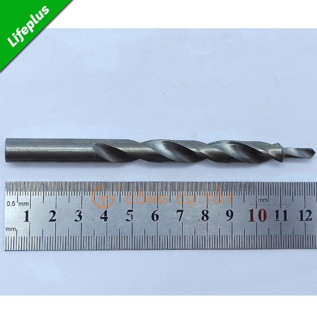 Mũi khoan xiên 2 tầng trụ xoắn trắng 4.2 - 9.0mm chuôi tròn dài 125mm