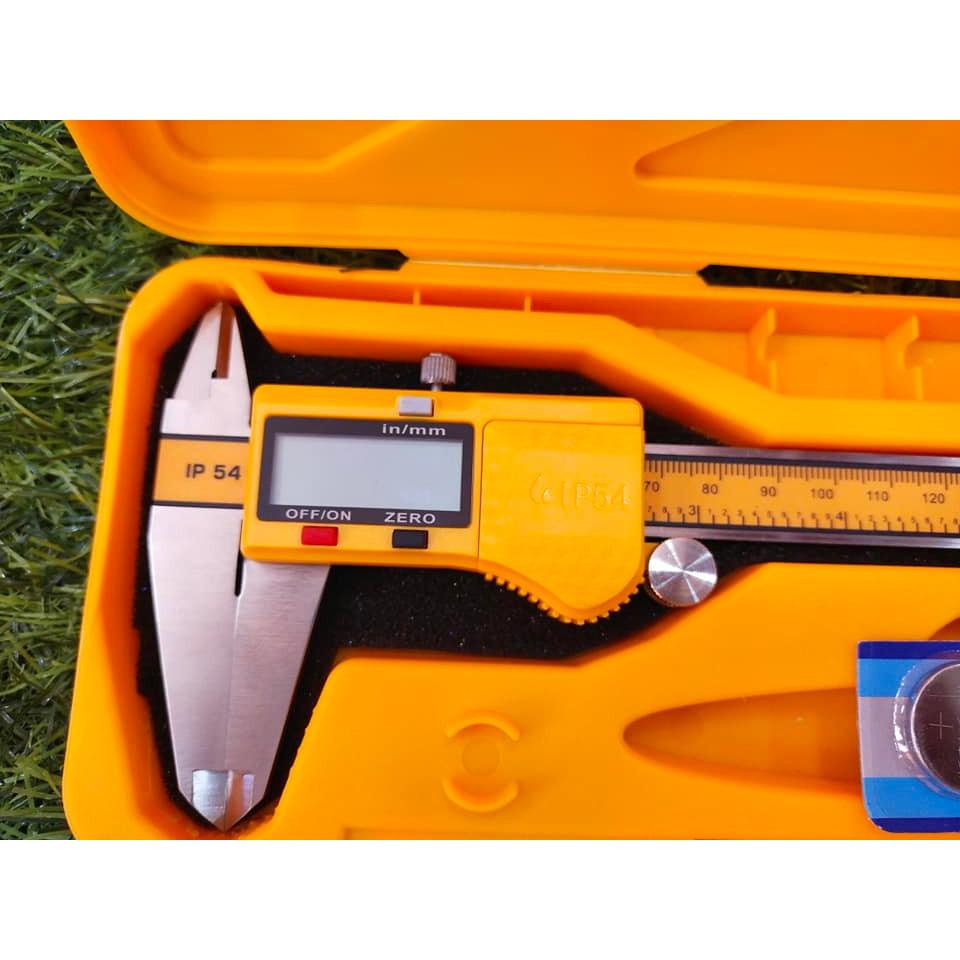 THƯỚC CẶP ĐIỆN TỬ(0-200MM) 3V INGCO HDCD28200 - HÀNG CHÍNH HÃNG