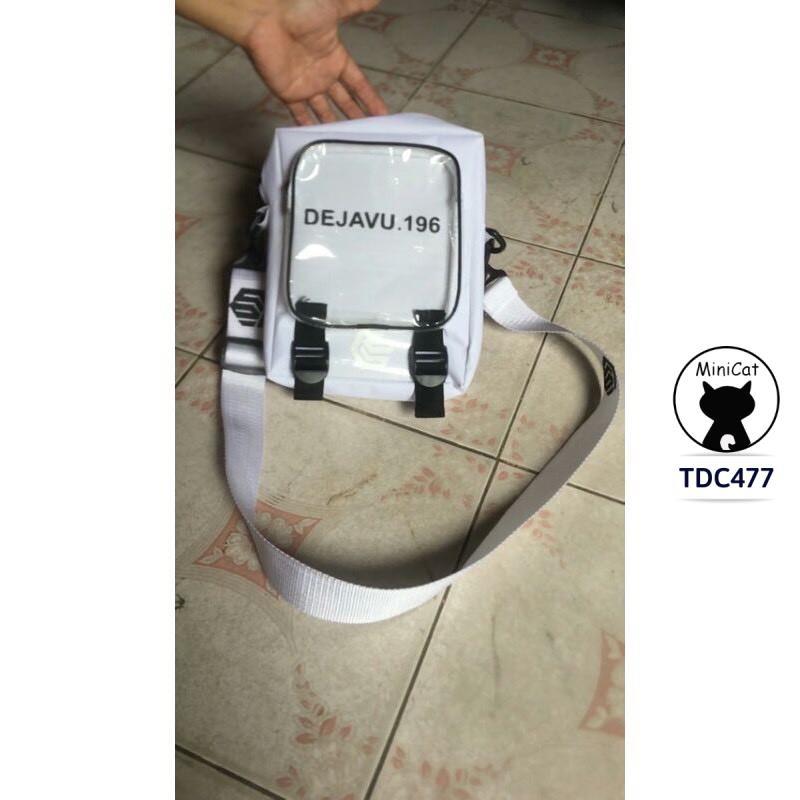 Túi đeo chéo, túi đeo vai vải canvas nam nữ phong cách Hàn siêu xinh MiniCat TDC477