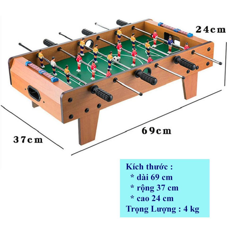 Bàn Bóng Đá Đồ Chơi Bi Lắc Trẻ Em, Rèn Luyện Phản Xạ, Tư Duy Cho Bé - 6 Tay Cầm Bằng Gỗ, Kích Thước 504 * 25.5 * 15 cm.