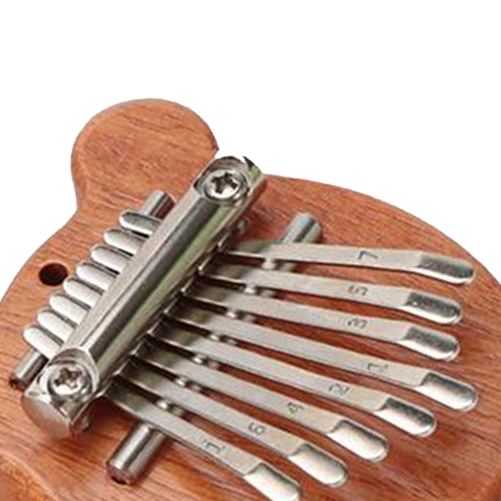 Wooden Montessori Busy Board Thumb Piano Souvenir Practical Skill DIY Material Development Toys for Kindergarten Preschool Home Boys Girls