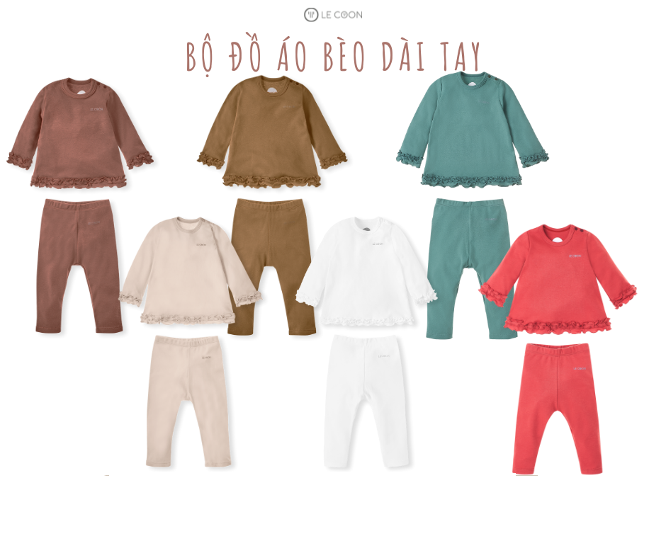 LE COON | Bộ Đồ Áo Bèo Dài Tay | COMFY