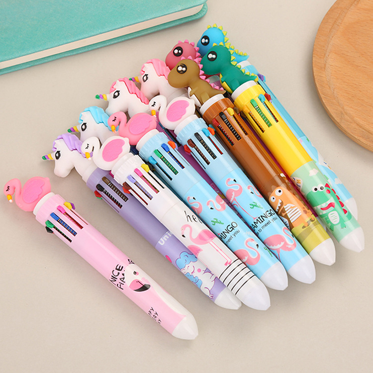 Bút bi nhiều ngòi, bút bi nhiều màu được chọn mẫu dễ thương cute TY0009