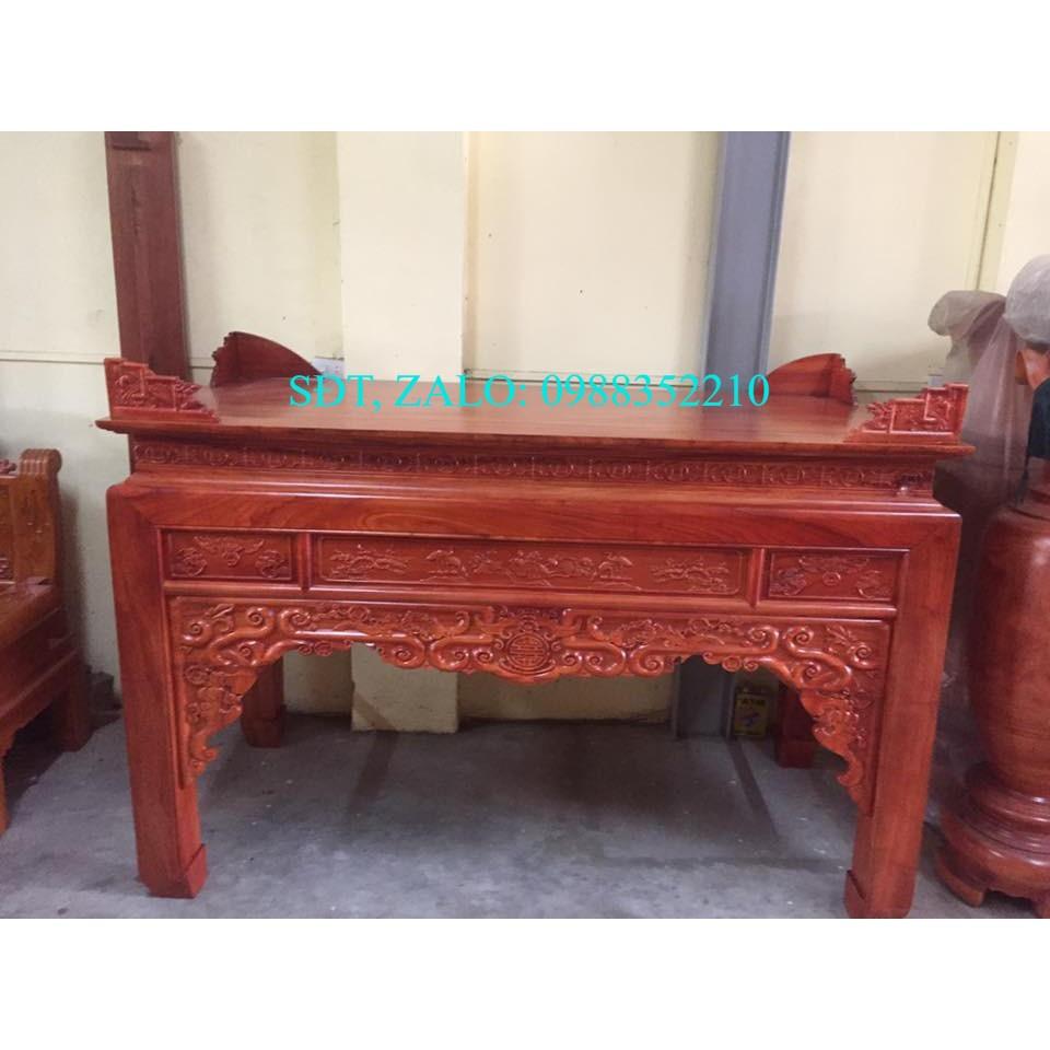 Án Thờ Ngũ Phúc Gỗ Hương Đá