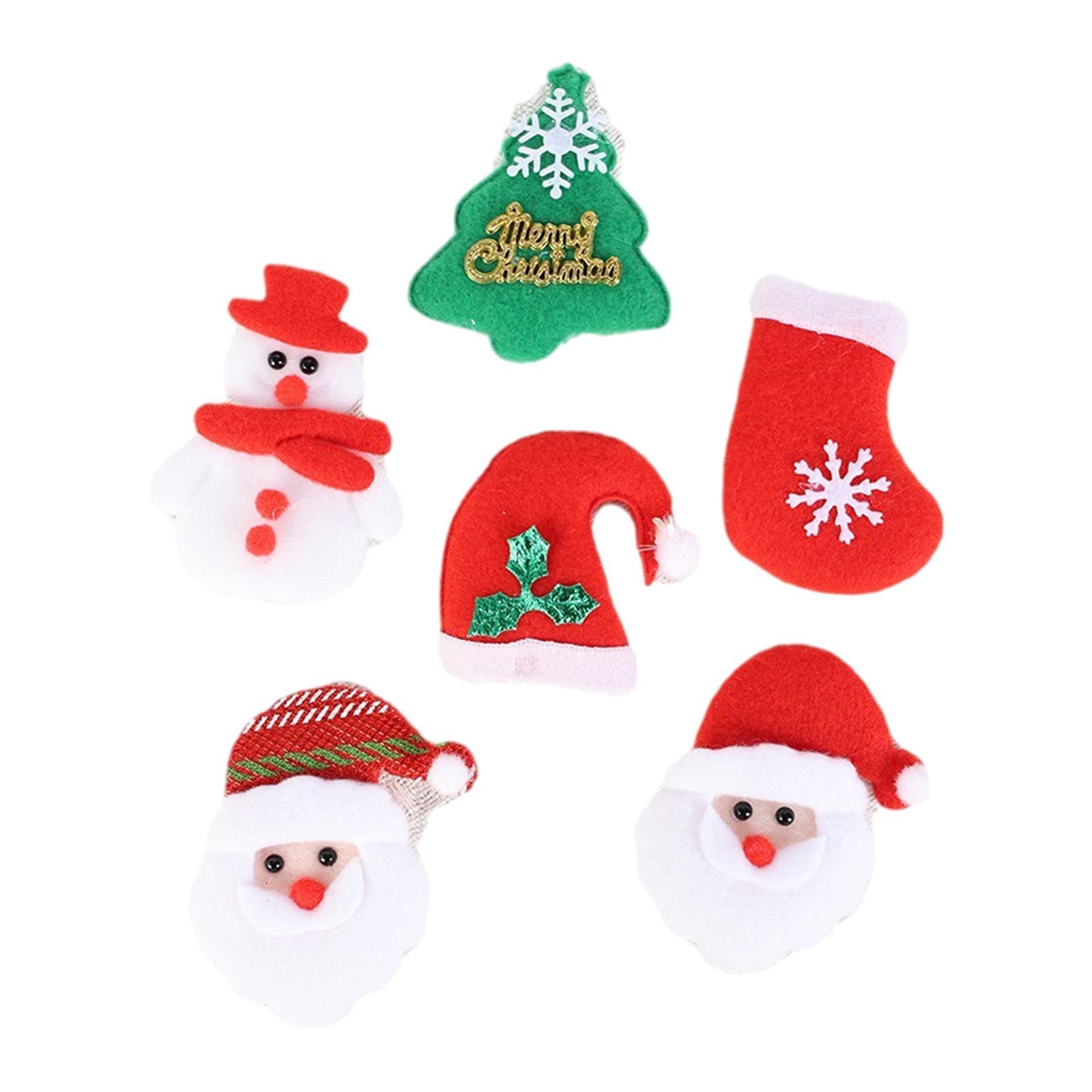 6x Christmas Ornaments Atmosphere Festive Party Supplies Hanging Decoration
