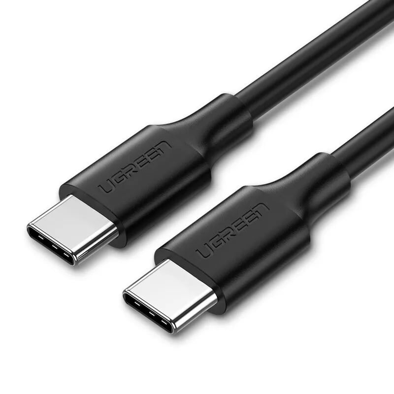 Cáp Data 2 đầu Type C 2.0/3A 0.5M màu Đen 0.5M Ugreen UC50996US286 Hàng chính hãng