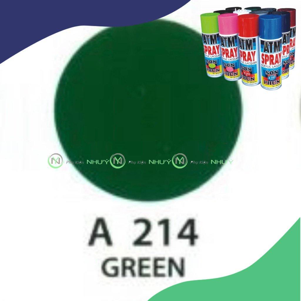 BH 3 năm cho sp 1 Chai Sơn xịt 214 thường (xanh lá đậm) chất lượng cao cho các bề mặt kim loại của bạn ch