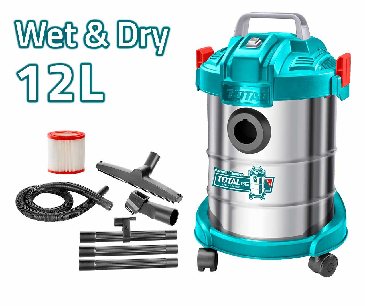 Máy Hút Bụi 12L 800W Total Tvc14122 - Hàng Chính Hãng