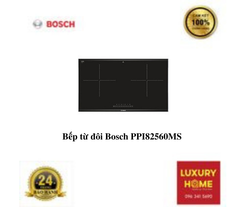 Bếp từ đôi Bosch PPI82560MS - Hàng chính hãng