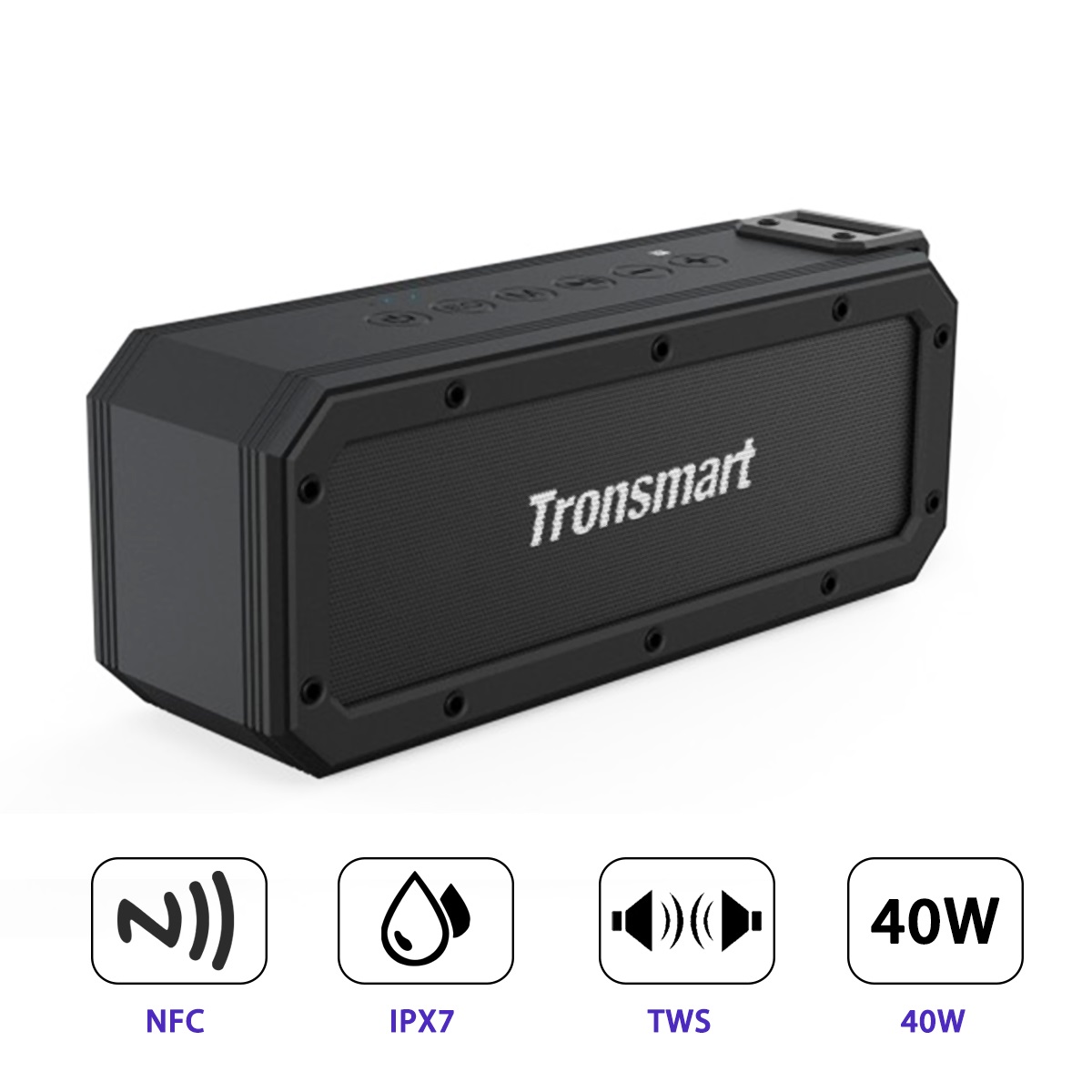 Loa Tronsmart Element Force + Plus Bluetooth 40W - Hàng Nhập Khẩu