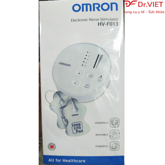 Máy massage xung điện Omron HV-F013 Chính hãng-Giúp giảm đau cơ và khớp với 5 chế độ massage mọi lúc mọi nơi