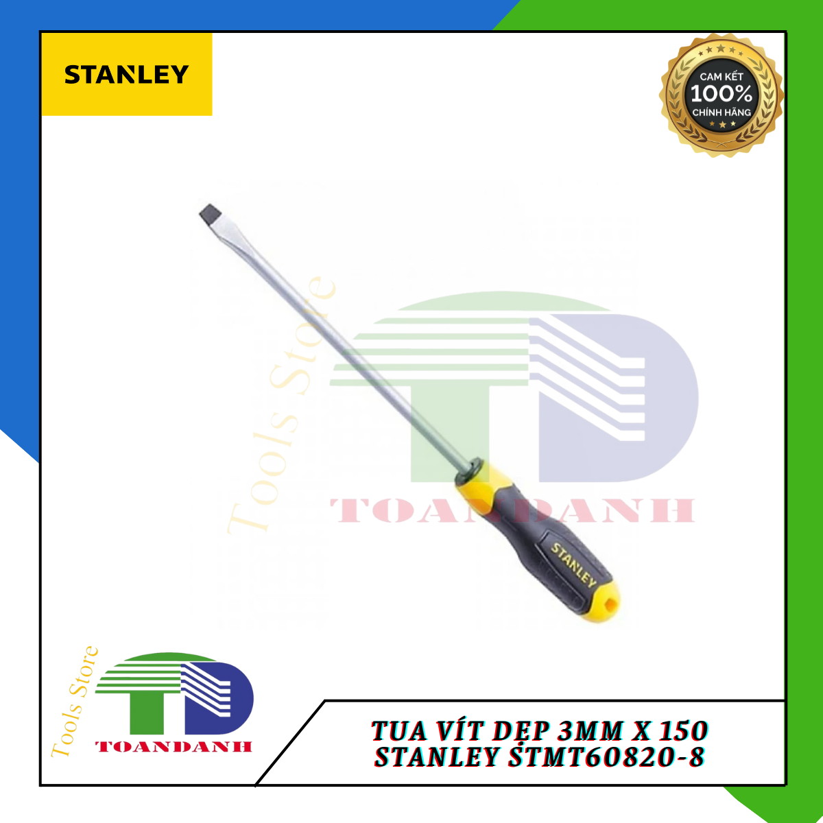 Tua vít dẹp 3mm x 150 Stanley STMT60820-8