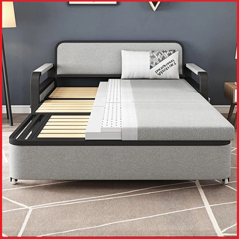 Giường Sofa Gấp Gọn Có Ngăn Chứa Đồ. Ghế Sofa Giường Đa Năng Kt 1m28 x 1m90 Tặng Kèm 2 Gối. Giường Ngủ Thông Minh Gấp Gọn. Sofa Giường Gấp Gọn Đa Năng