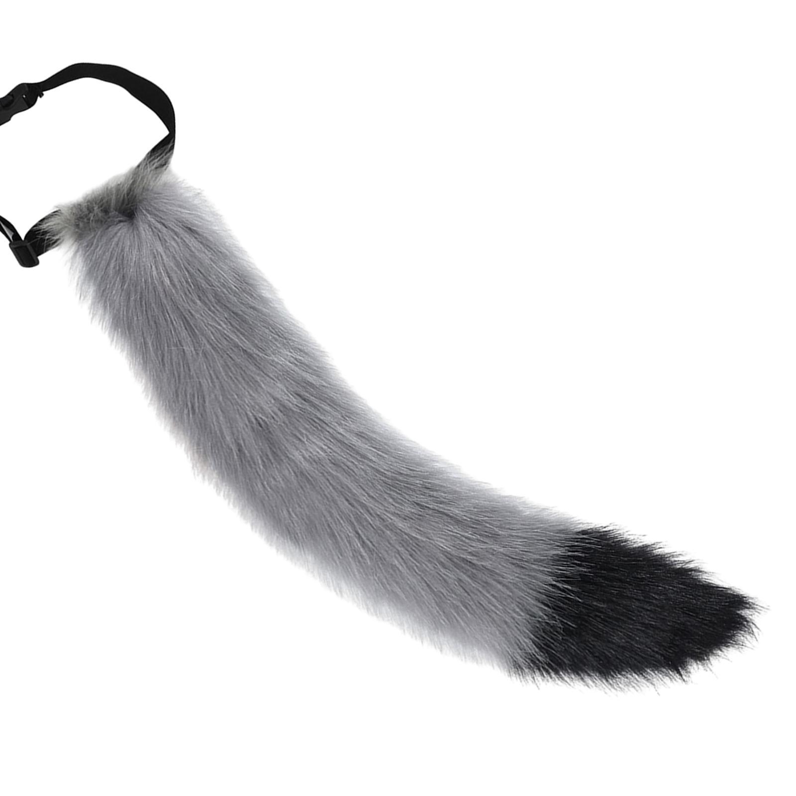 Fox Ears Tail Cosplay Props Hair Clips Attractive for Halloween