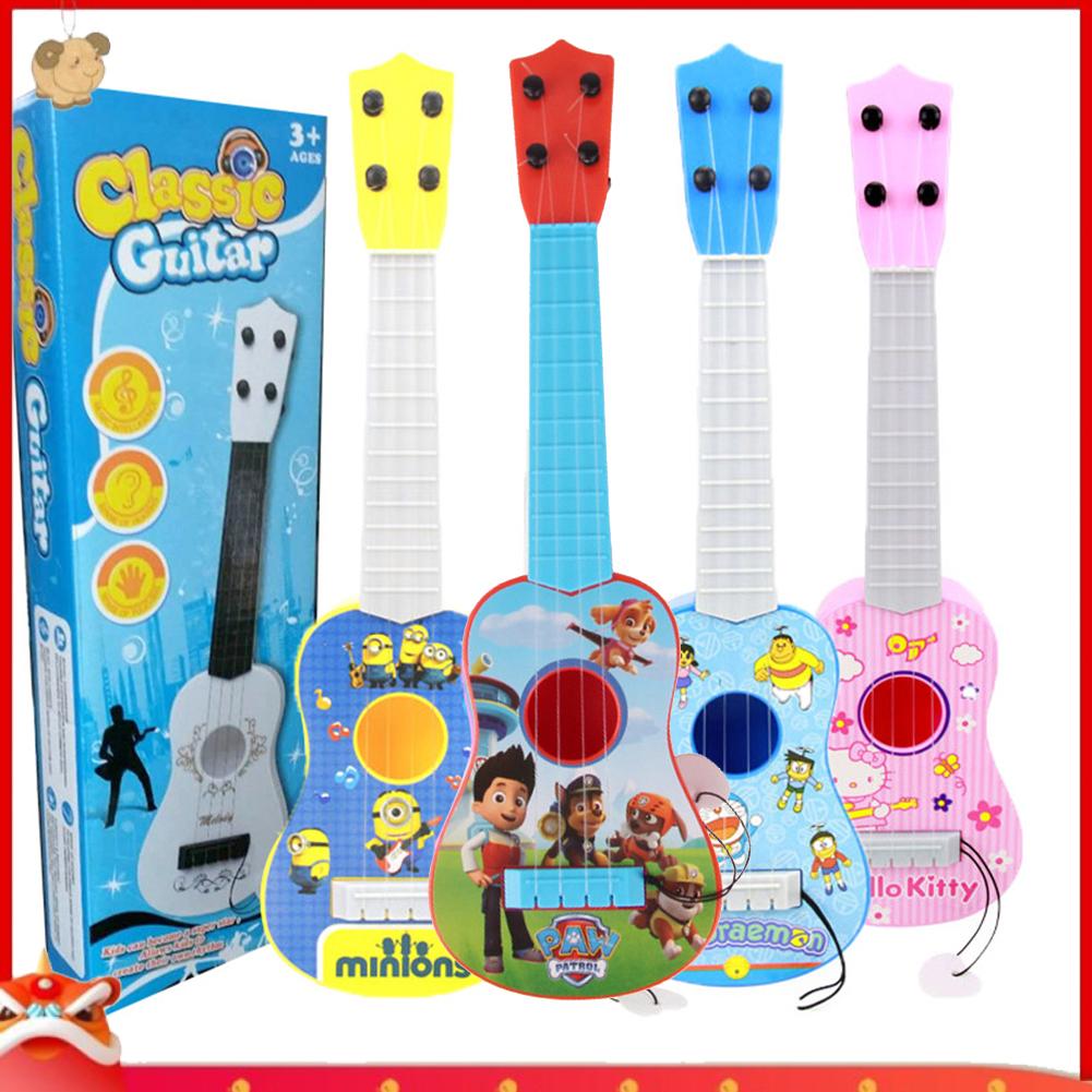 Đồ chơi đàn guitar mini in họa tiết đáng yêu cho bé